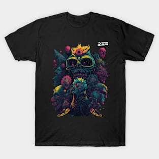 Techno T-Shirt - Psychedelic organism - Catsondrugs.com - Techno, rave, edm, festival, techno, trippy, music, 90s rave, psychedelic, party, trance, rave music, rave krispies, rave flyer T-Shirt T-Shirt